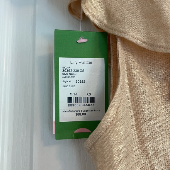 Lilly Pulitzer Gold Layered Blouse - Picture 3 of 3